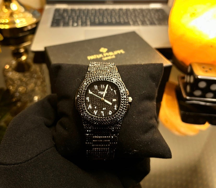Patel Philippe Iced-Toned Black Patek
