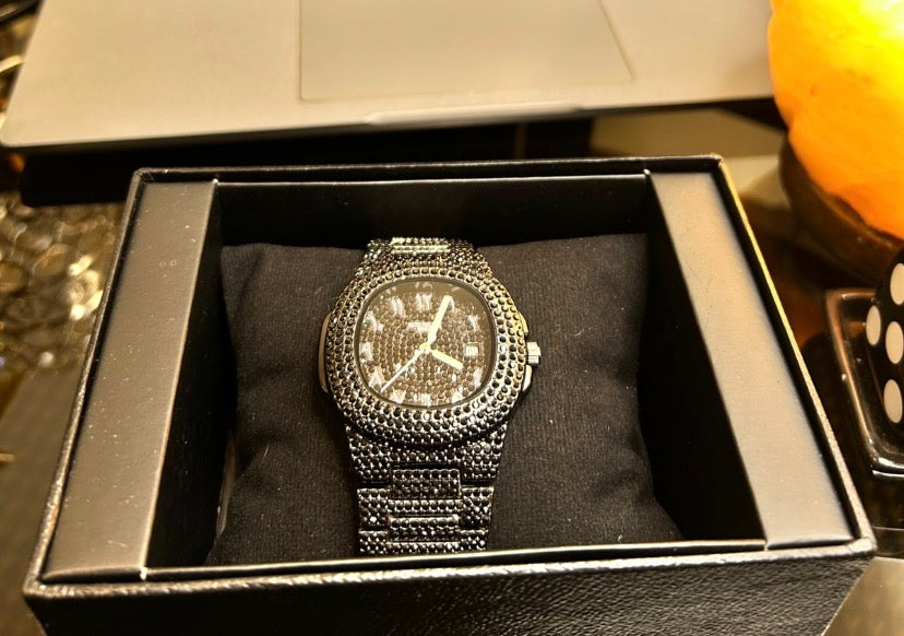 Patel Philippe Iced-Toned Black Patek