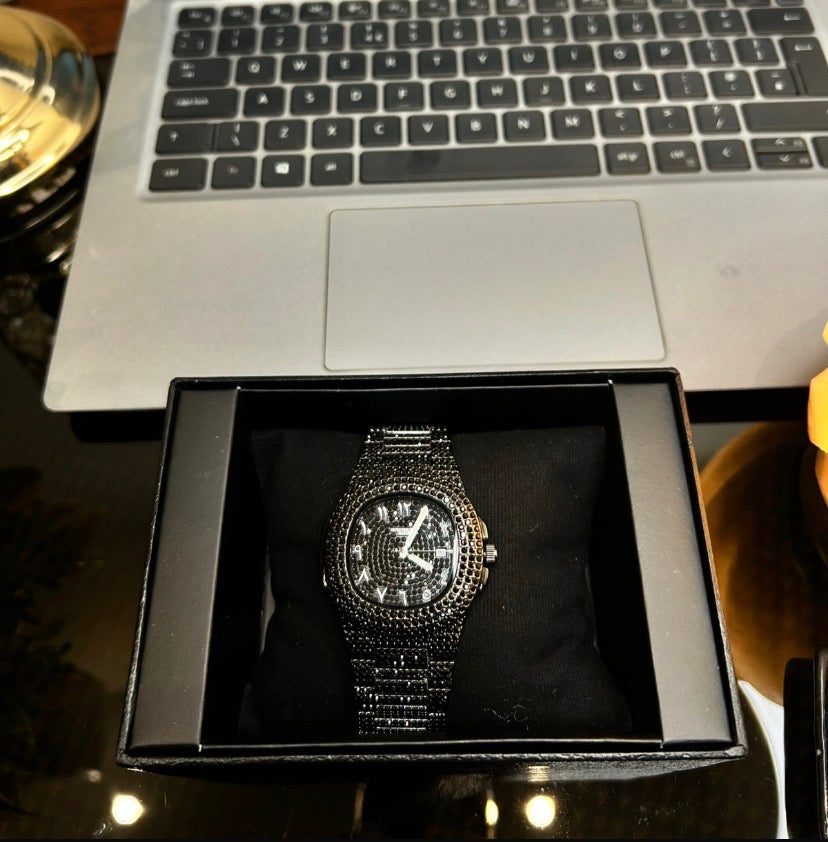 Patel Philippe Iced-Toned Black Patek